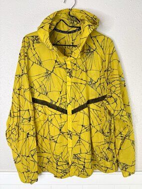 Nike Run Division Pinnacle Running Jacket Yellow Reflective Men XL Packable
